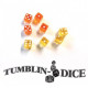 Tumblin-Dice - Dés Jaune Orange