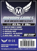 80 Protège-cartes 63.5 x 88 mm - Dos bleu opaque - Mayday Games 7141-C
