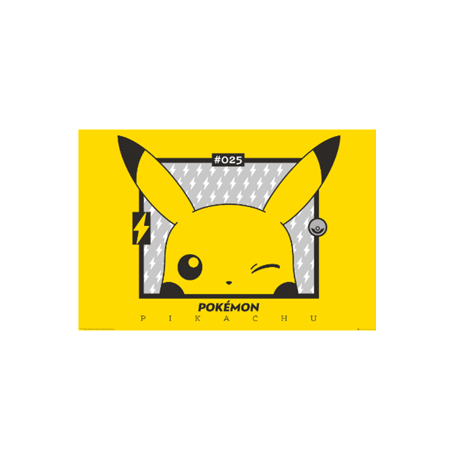 Pokemon - Poster Pikachu Clin d'oeil - Roulé filmé (91.5x81)