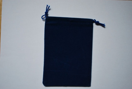 Bourse - Grand format 12.7 x 20.32 cm  - Velours Bleu Royal